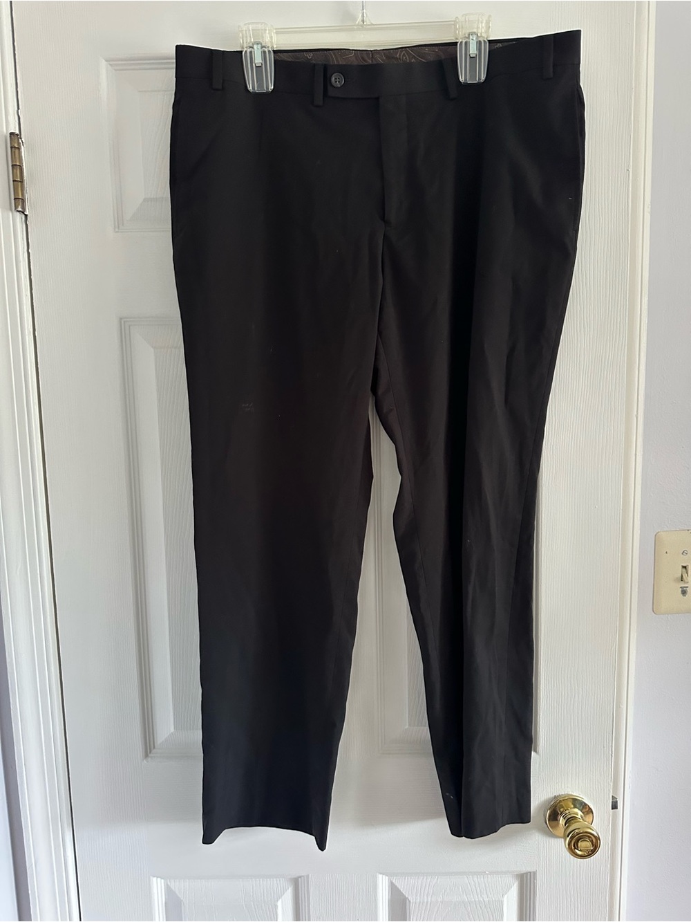 Lauren Ralph Lauren Men's Tailored Black Dress Pants size 38W x 30L